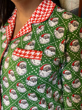 Load image into Gallery viewer, Traditional White Santa Pajama Set