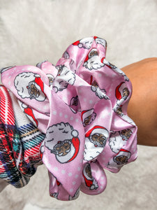 Chocolate Santa Scrunchie